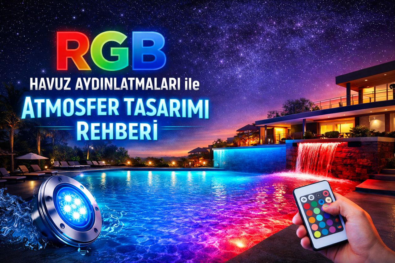 RGB Havuz Aydınlatmaları ile Atmosfer Tasarımı Rehberi