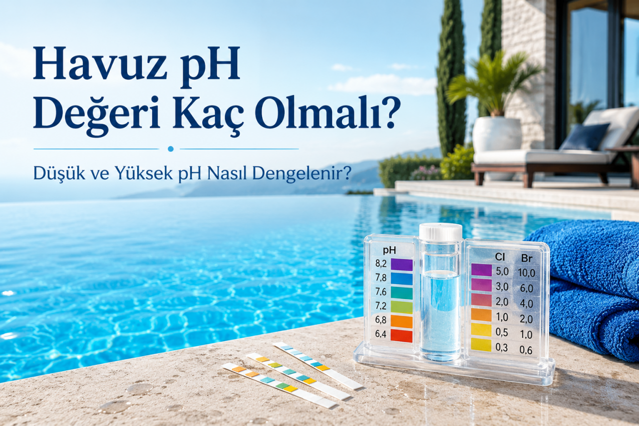 Havuz pH Değeri Kaç Olmalı? Düşük ve Yüksek pH Nasıl Dengelenir?