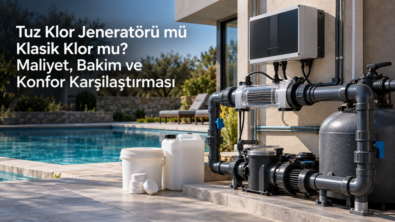 Tuz Klor Jeneratörü mü Klasik Klor mu? Maliyet, Bakım ve Konfor Karşılaştırması