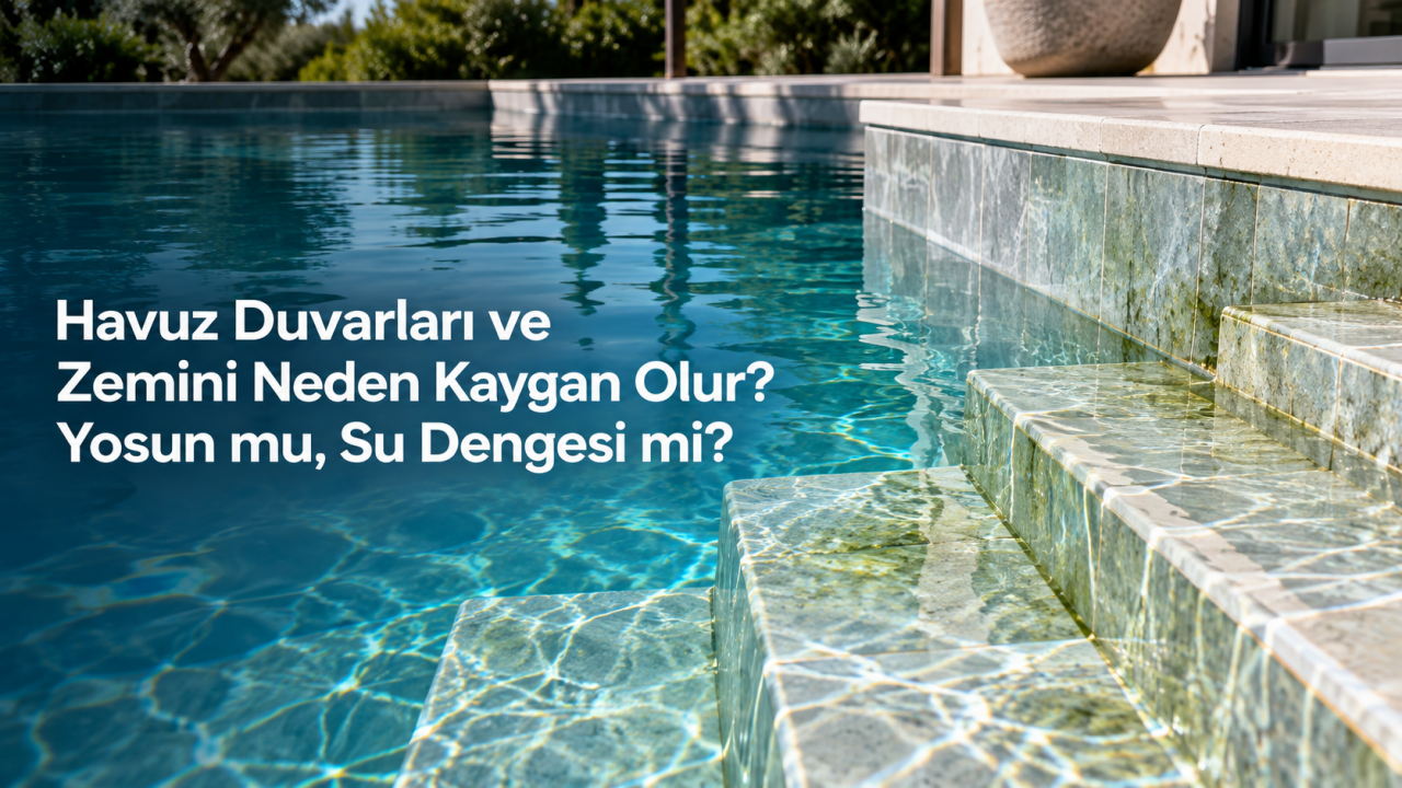 Havuz Duvarları ve Zemini Neden Kaygan Olur? Yosun mu, Su Dengesi mi?