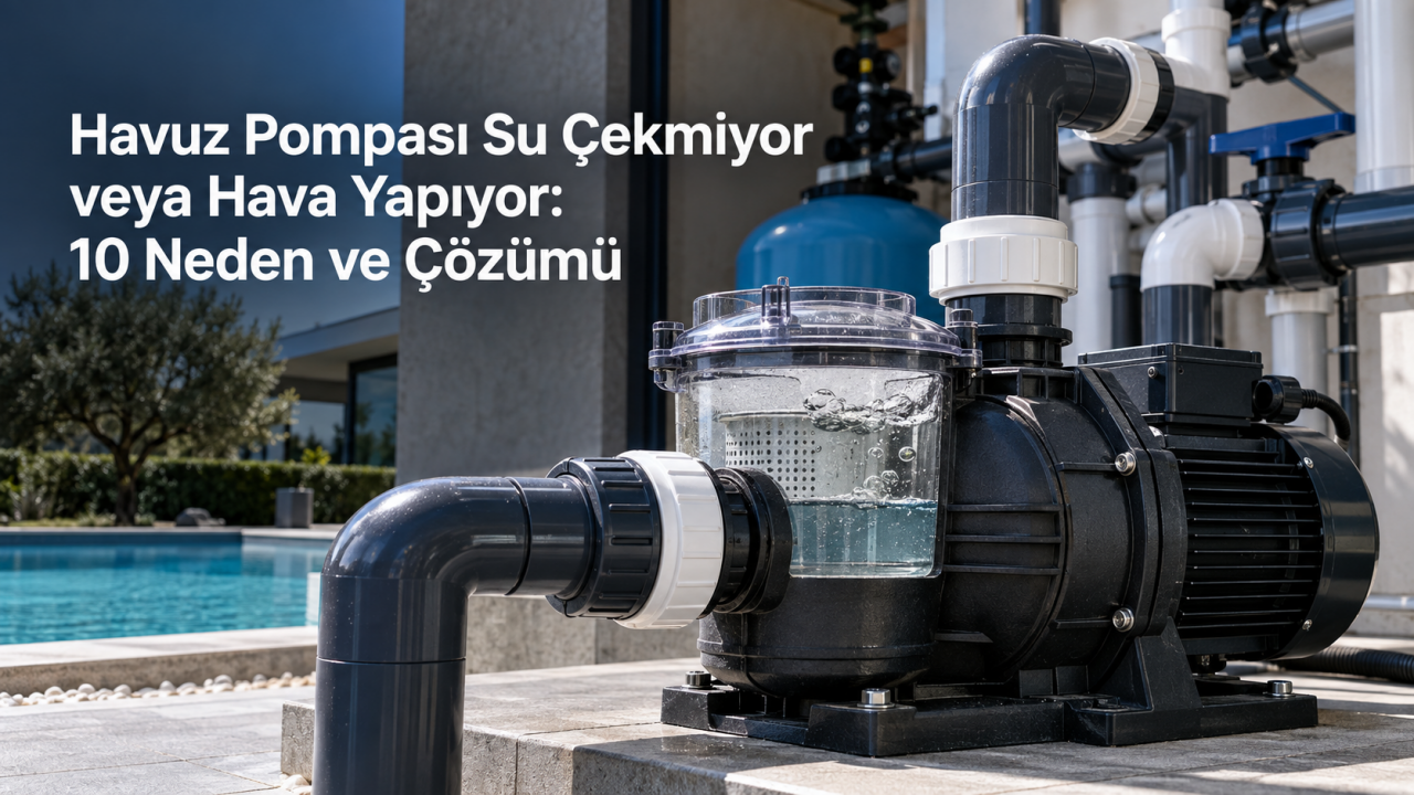 Havuz Pompası Su Çekmiyor veya Hava Yapıyor: 10 Neden ve Çözümü