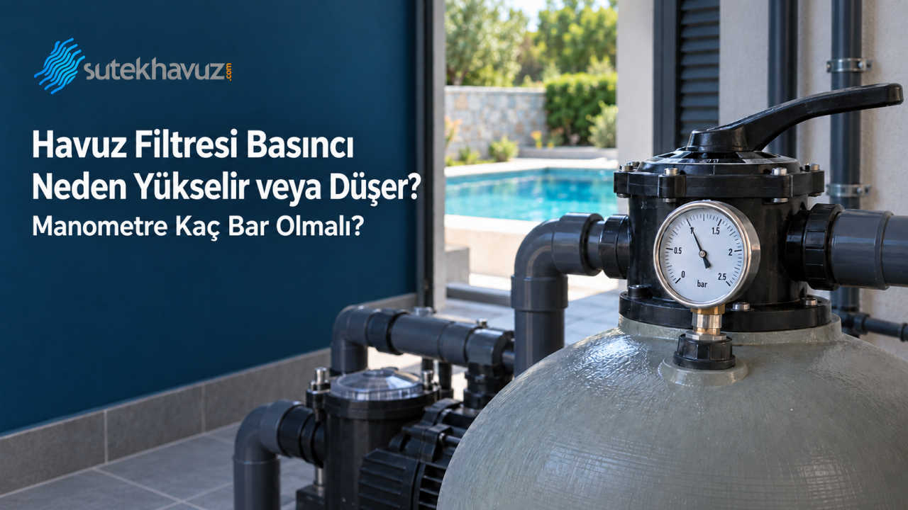 Havuz Filtresi Basıncı Neden Yükselir veya Düşer? Manometre Kaç Bar Olmalı?
