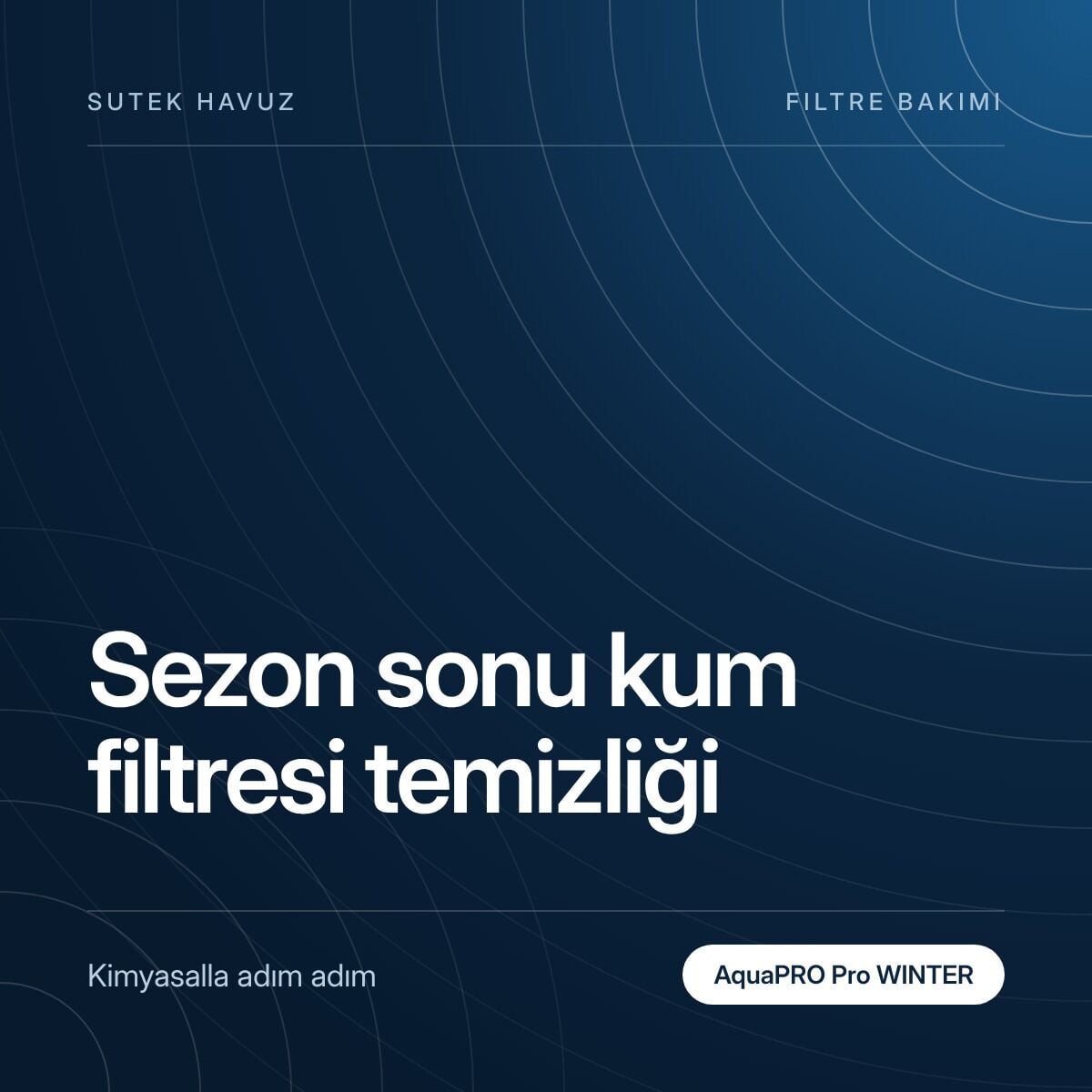 Kum Filtresi Kimyasalla Nasıl Temizlenir? Sezon Sonu