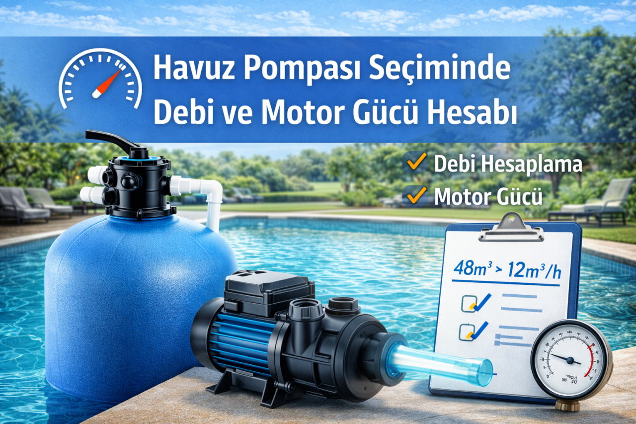 Havuz Pompası Seçiminde Debi ve Motor Gücü Hesabı