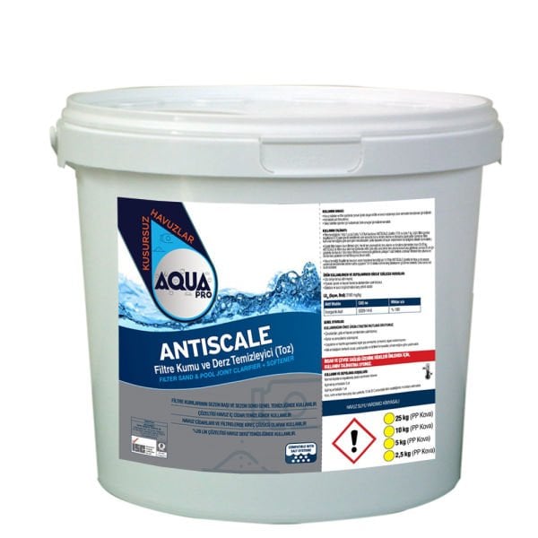 AquaPRO - ANTISCALE Filtre Temizleyici TOZ - 25 kg
