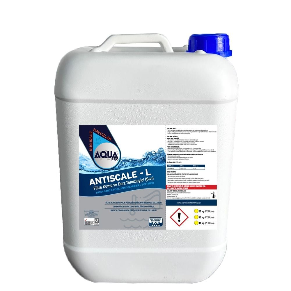 AquaPRO - ANTISCALE-L Filtre Temizleyici SIVI - 10 kg