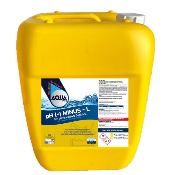 AquaPRO - pH-MINUS-L / Sıvı pH ve Alkalinite Düşürücü - 30 kg