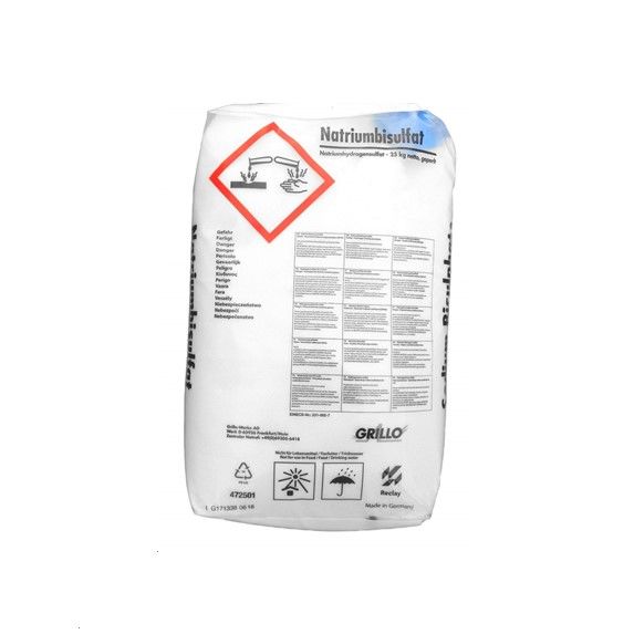 Grillo - Toz pH / Alkalinite Düşürücü - 25 kg (PVC Torba)