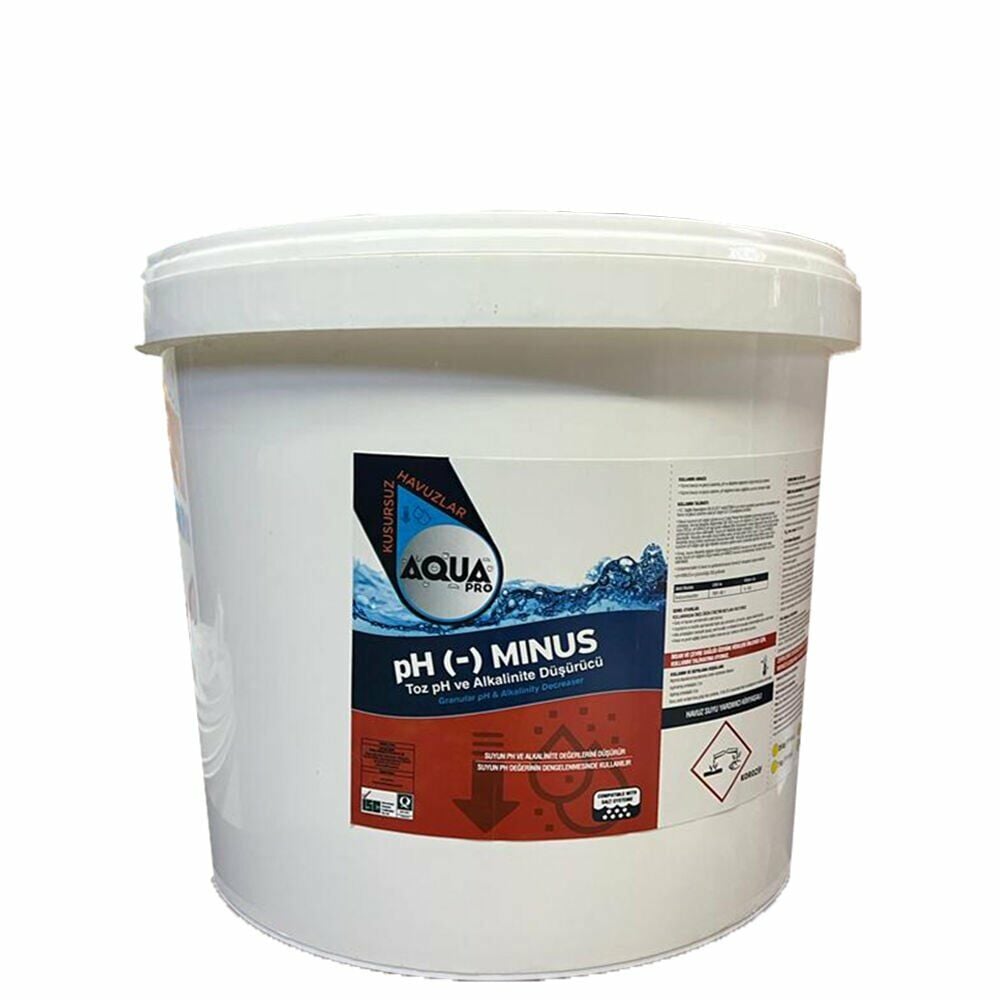 AquaPRO - pH-MINUS / Toz pH ve Alkalinite Düşürücü - 25 kg