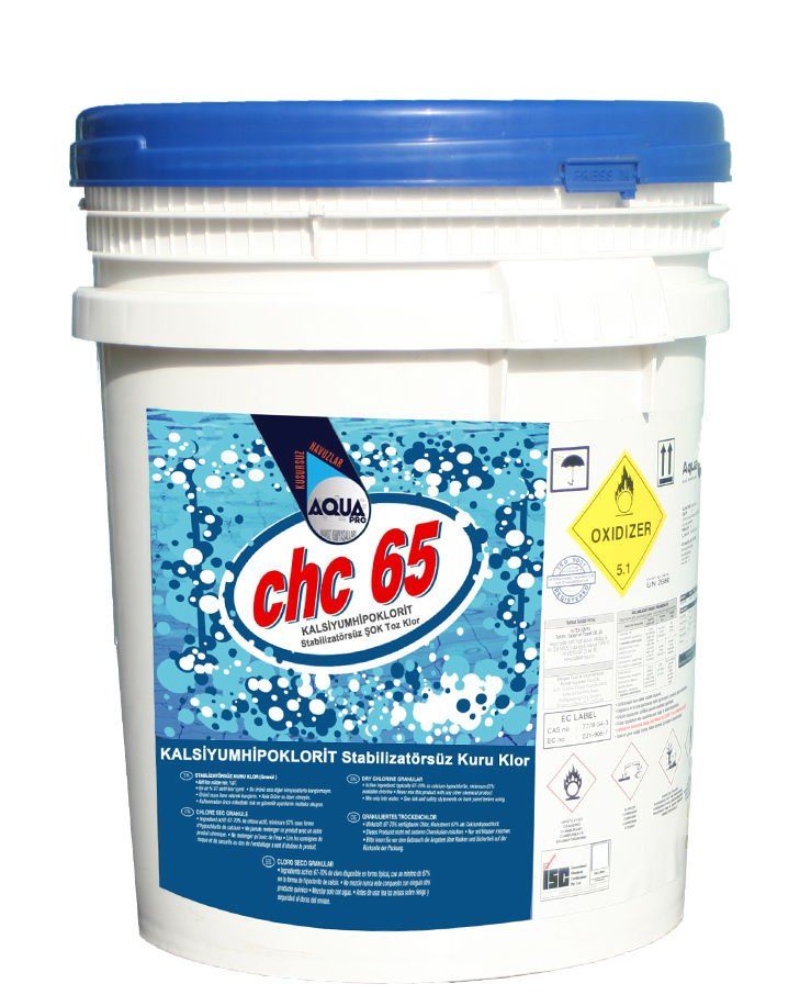 AquaPRO-CHC 65 Kalsiyumhipoklorit %65-70'lik Toz Klor-Stabilizatörsüz- 40 kg