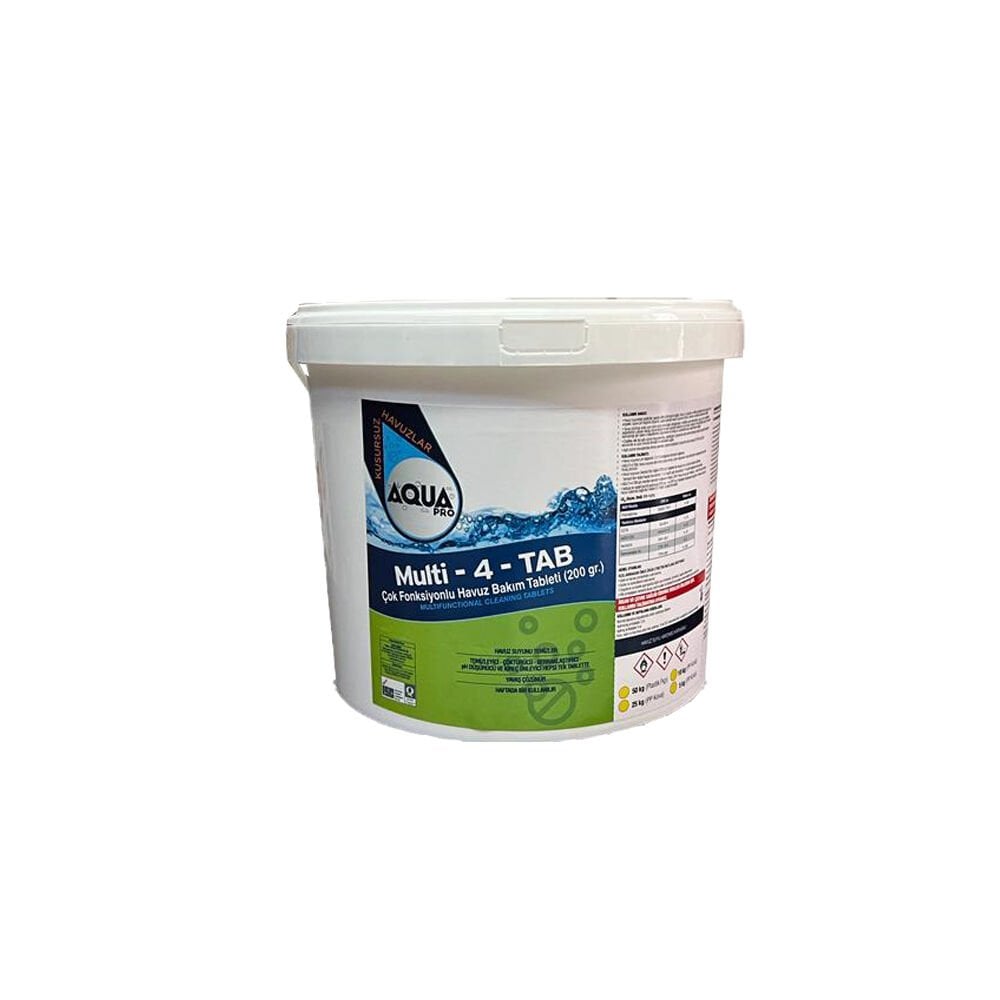 AquaPRO - MULTITAB- 4 Fonksiyonlu Bakım Tableti - 5 kg