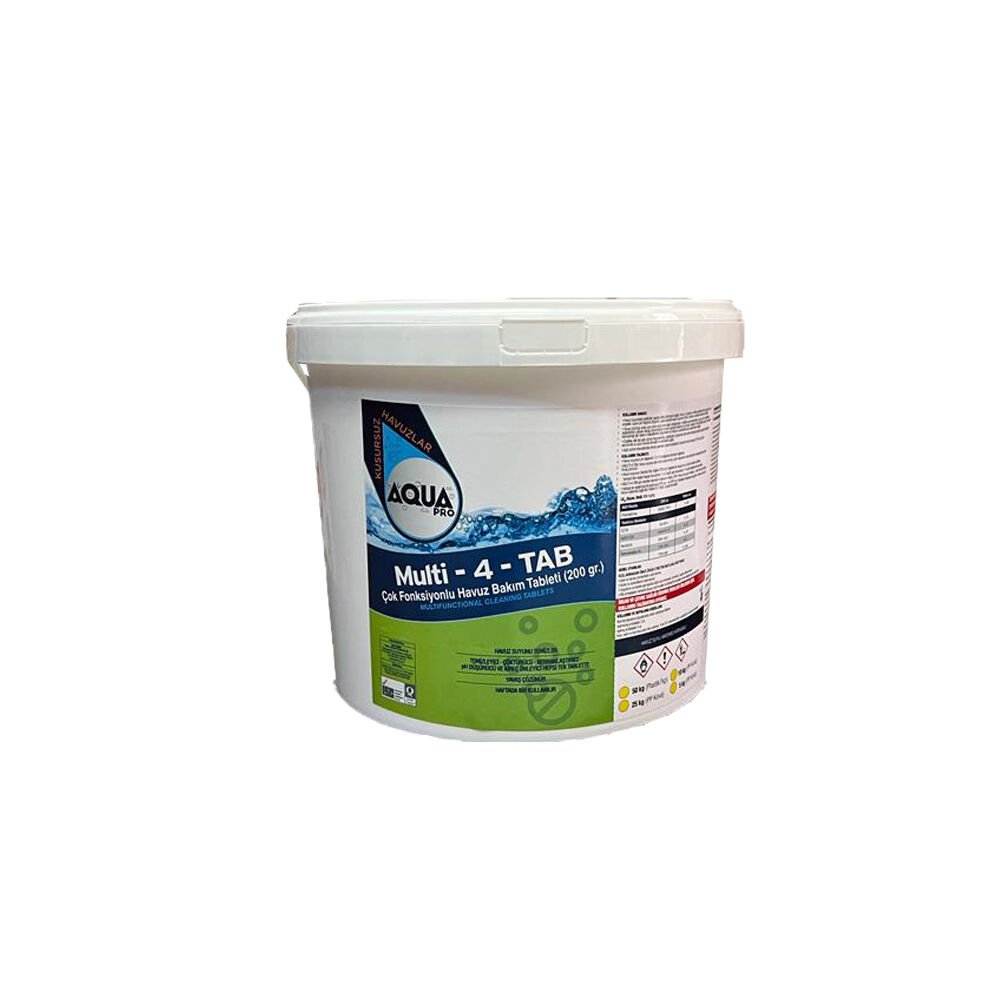AquaPRO - MULTITAB- 4 Fonksiyonlu Bakım Tableti - 5 kg