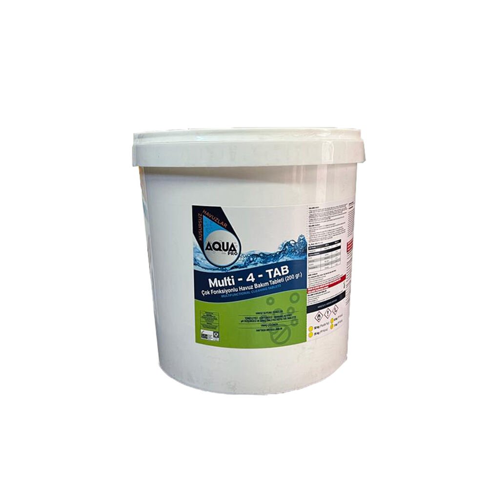 AquaPRO - MULTITAB- 4 Fonksiyonlu Bakım Tableti - 10 kg