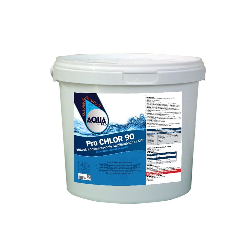 AquaPRO - ProCHLOR %90'lık Toz Klor - Stabilizatörlü - 10 kg