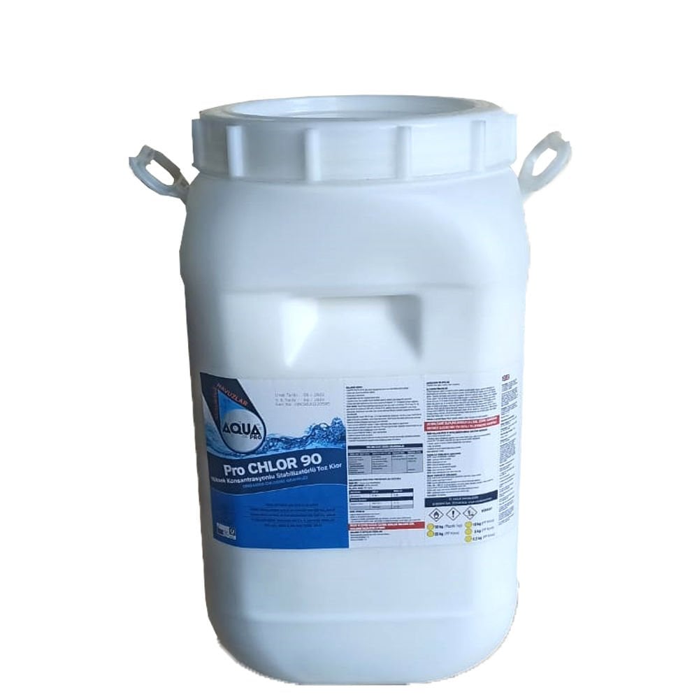 AquaPRO - ProCHLOR %90'lık Toz Klor - Stabilizatörlü - 25 kg