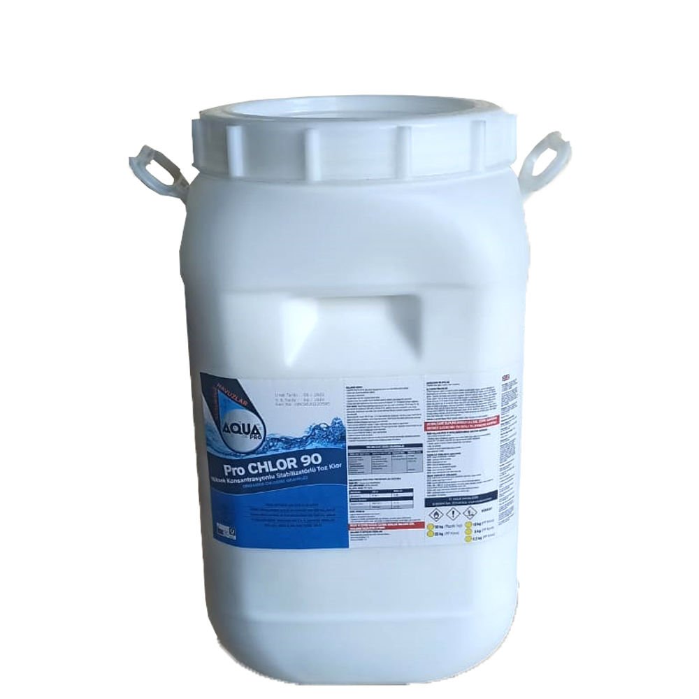 AquaPRO - ProCHLOR %90'lık Toz Klor - Stabilizatörlü - 25 kg