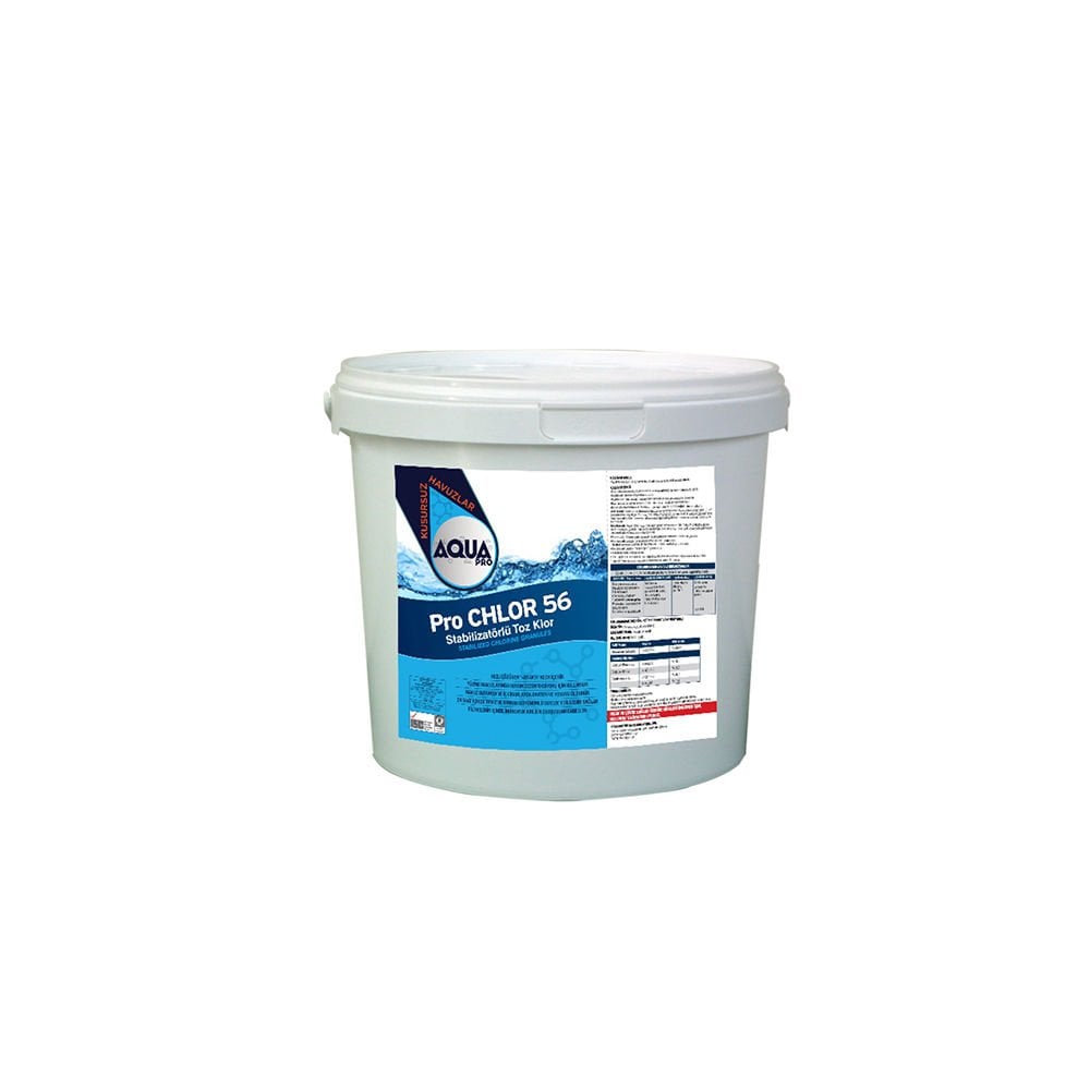 AquaPRO - ProCHLOR %56'lık Toz Klor - Stabilizatörlü - 5 kg