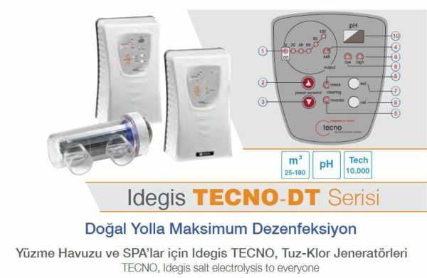 Idegis TECNO-DT40 Tuz Klor Jeneratörü 40 gr