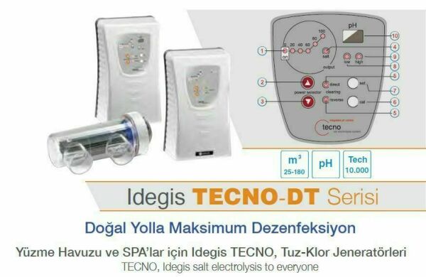 Idegis TECNO-DT7 Tuz Klor Jeneratörü 7 gr