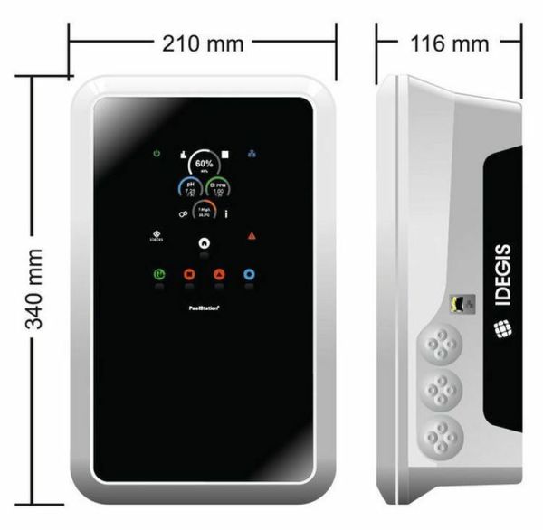 Idegis DOMOTIC / DOM2-24/pH Kontrollü Yeni Nesil Tuz Klor Jeneratörü- 24 gr.