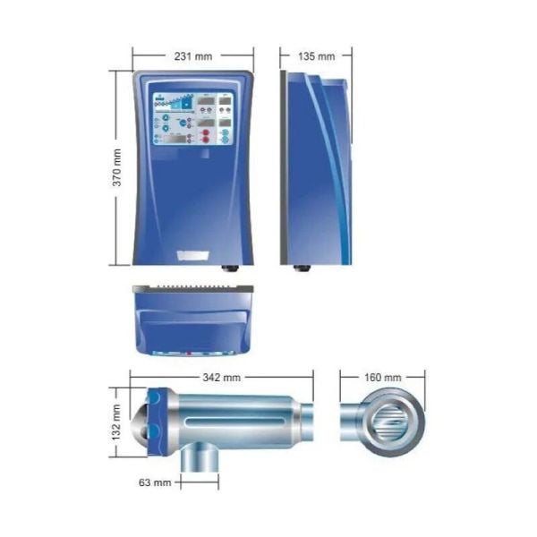 Idegis DOMOTIC / DOM-32PH / pH Kontrollü Tuz Klor Jeneratörü - 32 gr.