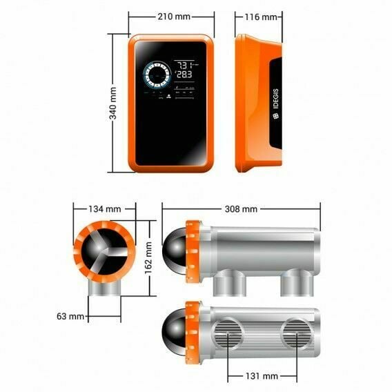 Idegis TECNO2-DTPH30/pH Kontrollü Tuz Klor Jeneratörü- 30 gr