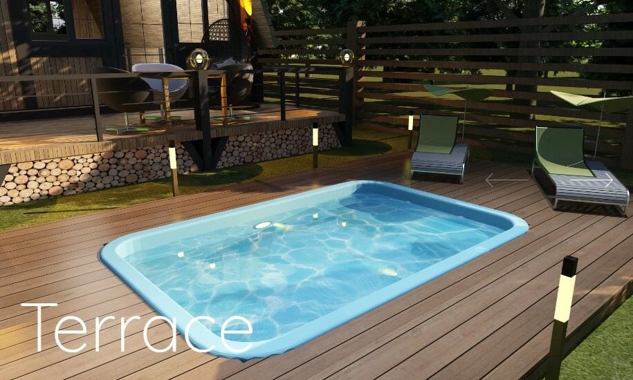 TERRACE Polyester Hazır Havuz 300 x 200 x 90 cm / 3,45 m3