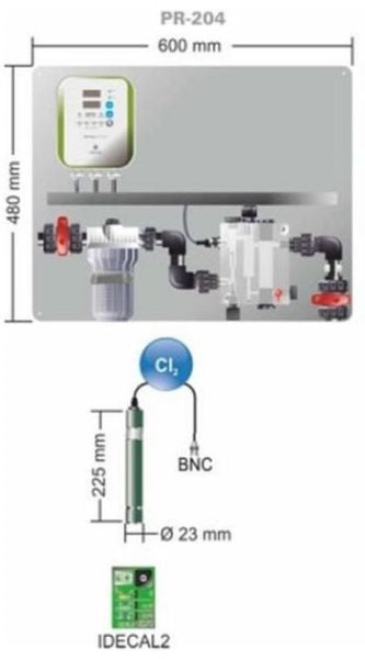 Idegis KIT-PR 204  / Otomatik Klor(ppm) Kontrol Ünitesi