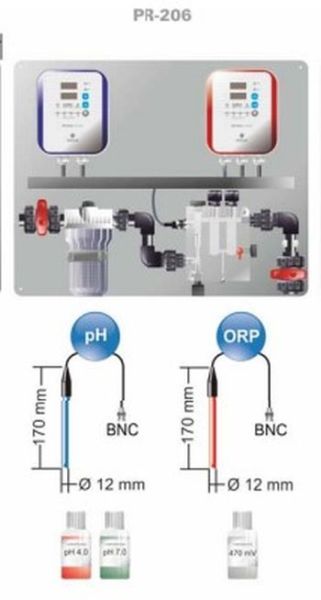 Idegis KIT-PR 206  / Otomatik Klor(ORP) / pH Kontrol Ünitesi