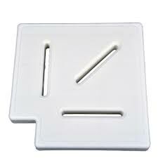 Havuz Savak Kanal Köşe Parçası Plastik 25 cm 90° (Adet) STD-Beyaz