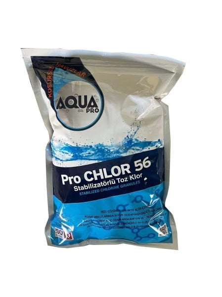 AquaPRO - ProCHLOR %56'lık Toz Klor - Stabilizatörlü -2,5 kg