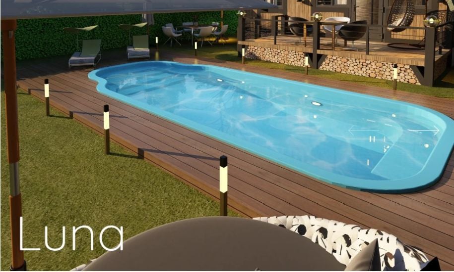 LUNA Polyester Hazır Havuz 300 x 700 x 140 cm / 16,8 m3