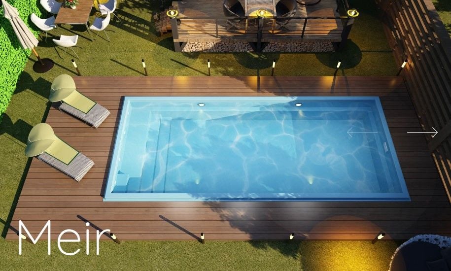 MEIR Polyester Hazır Havuz 300 x 700 x 140 cm / 21 m3