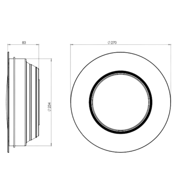 Led Havuz Armatürü BEYAZ-30 WATT (Sıva Altı-Komple)