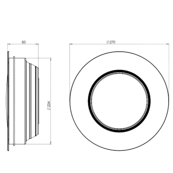 Led Havuz Armatürü BEYAZ-30 WATT (Sıva Altı-Komple)