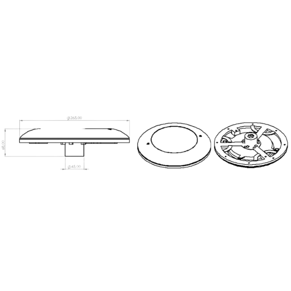 Liner Sıva Üstü Havuz Lambası-(Beyaz)